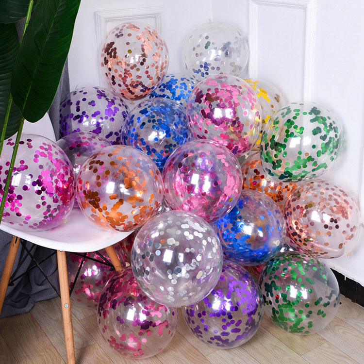 Globos de látex con lentejuelas de 12 pulgadas