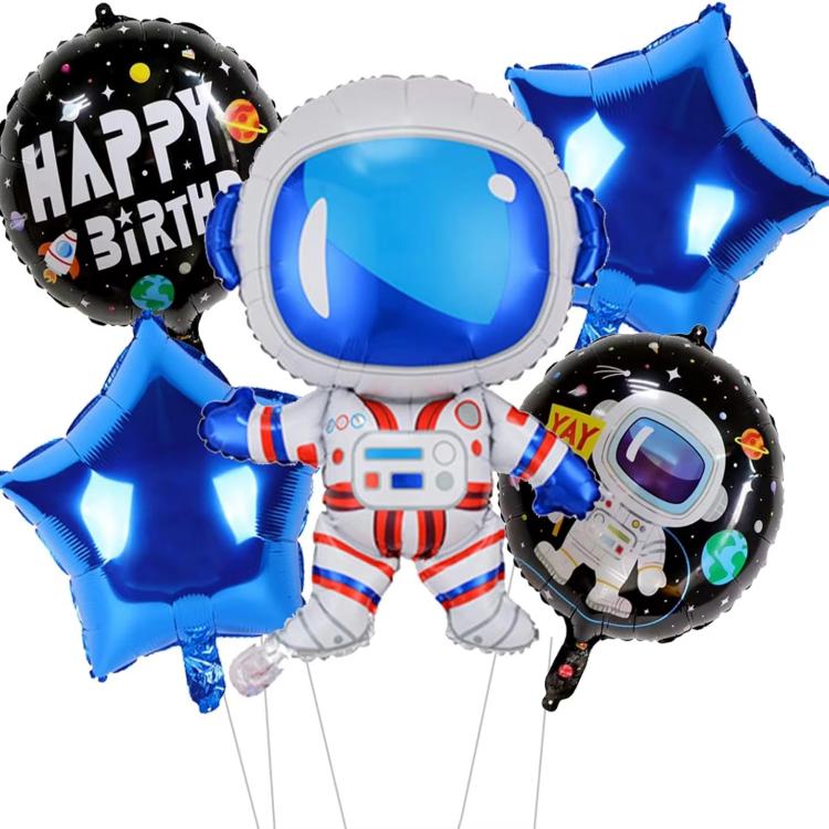 Kits de globos de aluminio espacial de 18 pulgadas y 7 piezas