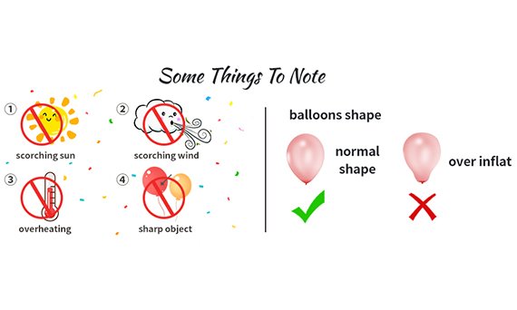 ¿A qué debemos prestar atención al usar y conservar globos de látex?
