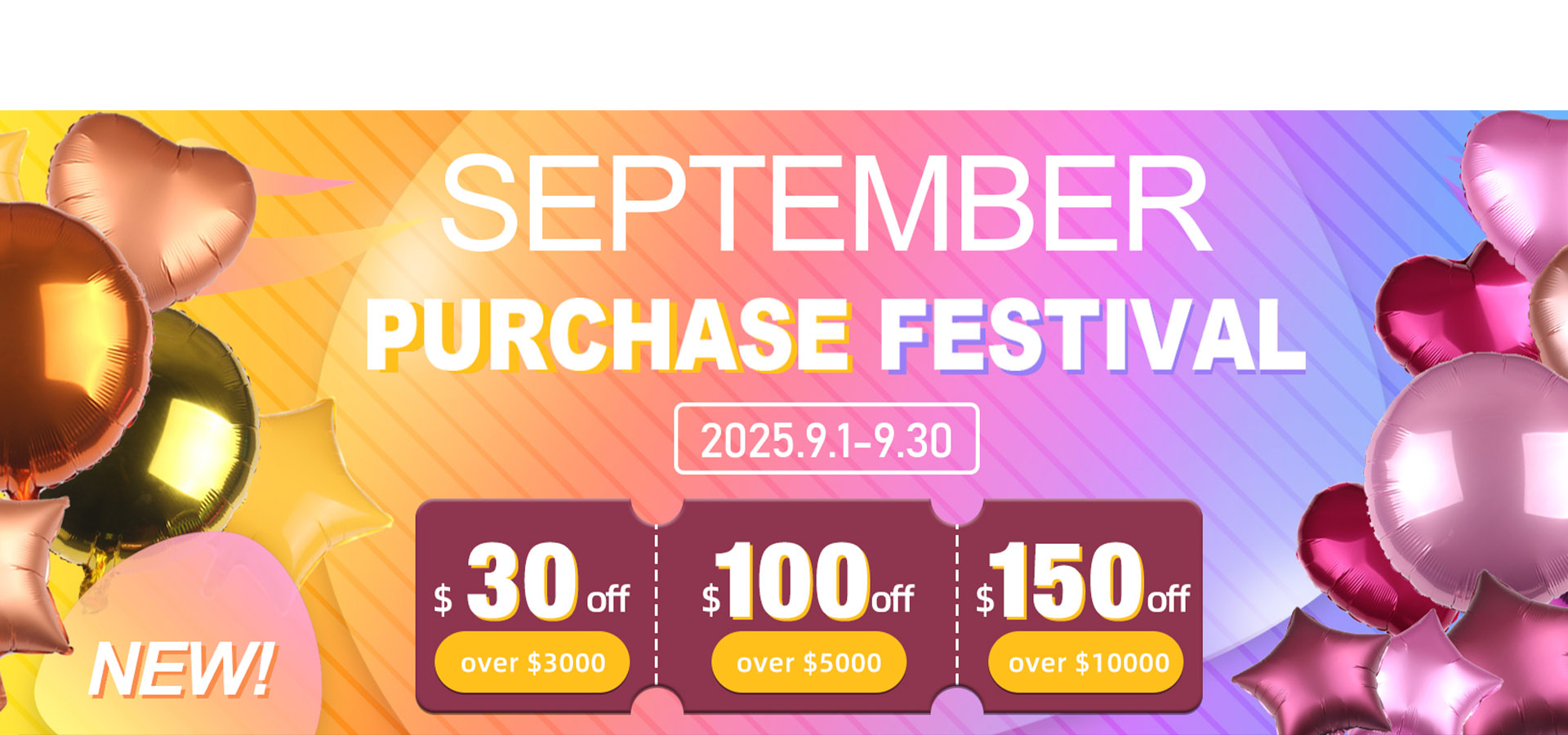 Festival de compra de septiembre