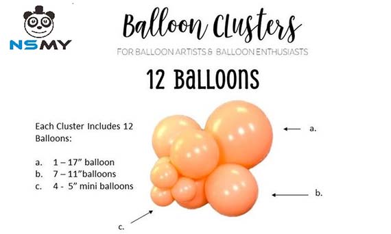 ¿Cómo hacer que los grupos de globos se vean mejor?