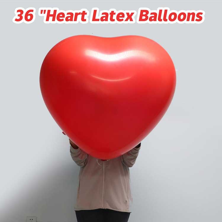Globos de látex en forma de corazón de 36 pulgadas
