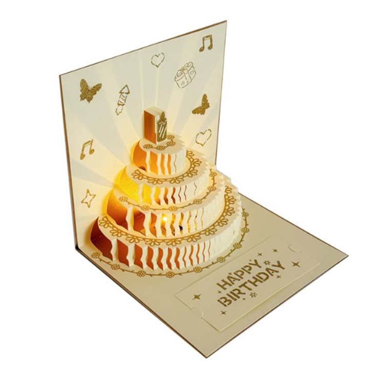 Tarjeta de cumpleaños en 3D