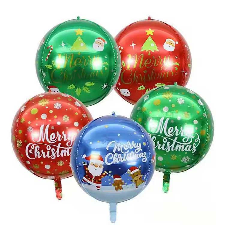 Globos de aluminio 4D Feliz Navidad