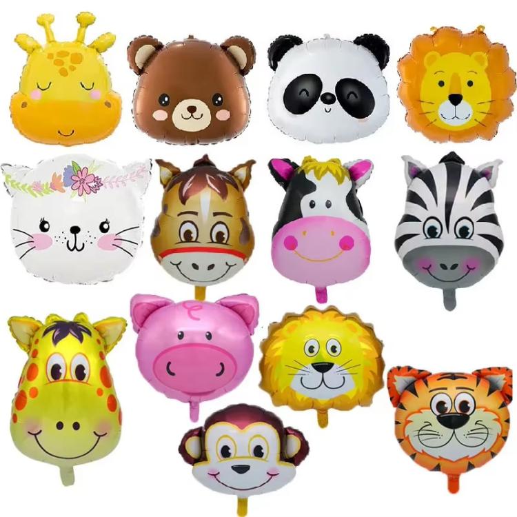 Globos de aluminio con cabeza de animal