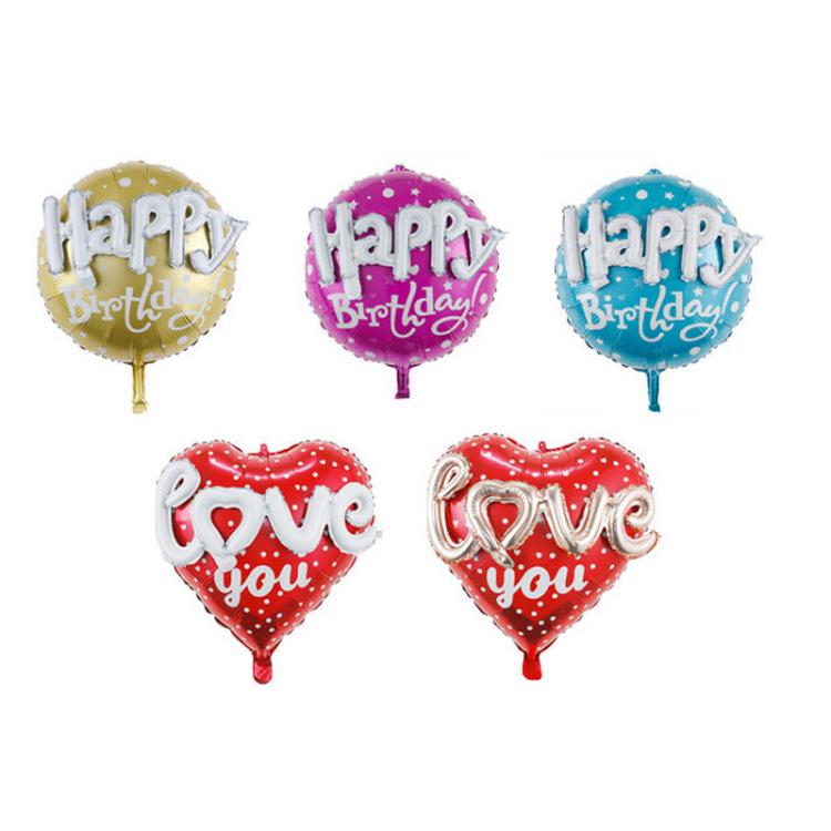 Globos de aluminio ensamblados