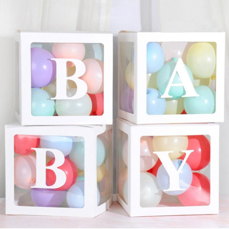 Cajas De Baby Shower Con Letras