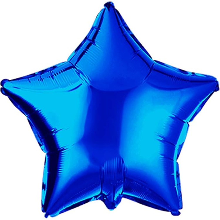 Globo Estrella De Aluminio Azul