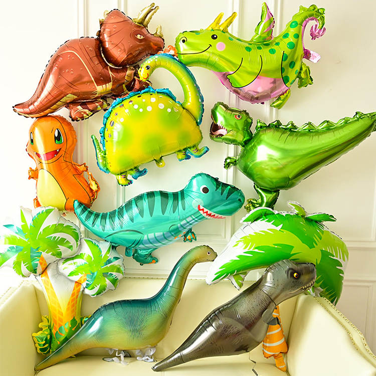 Globos de papel de dinosaurio