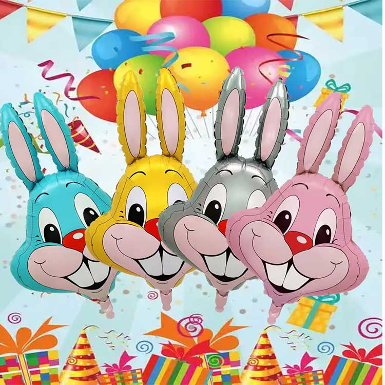 Globo de papel de conejo de Pascua