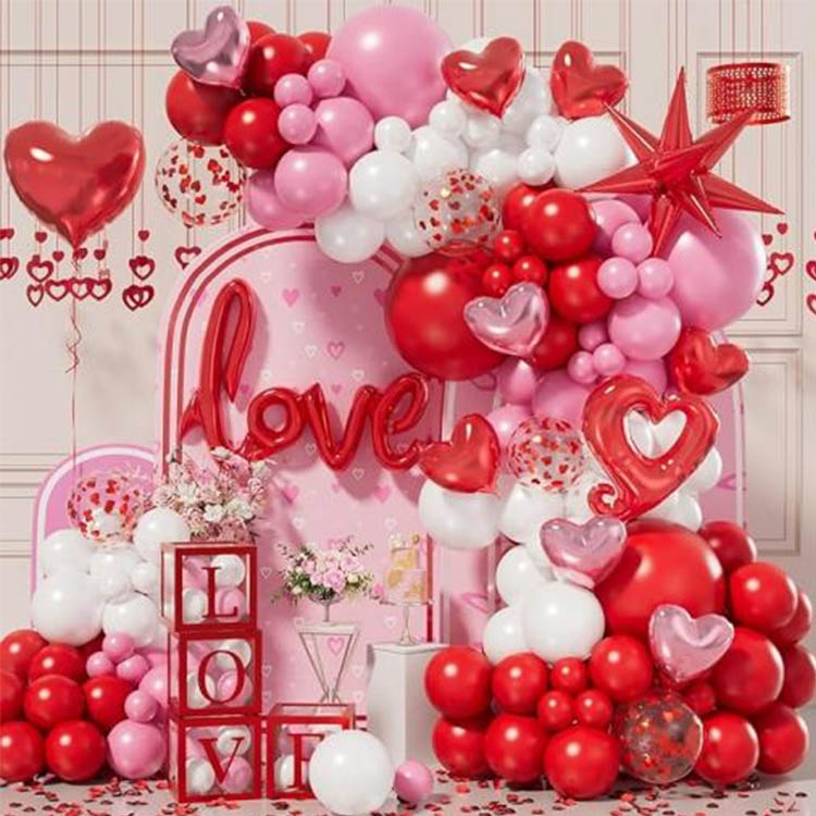 Foil Red Heart Globos