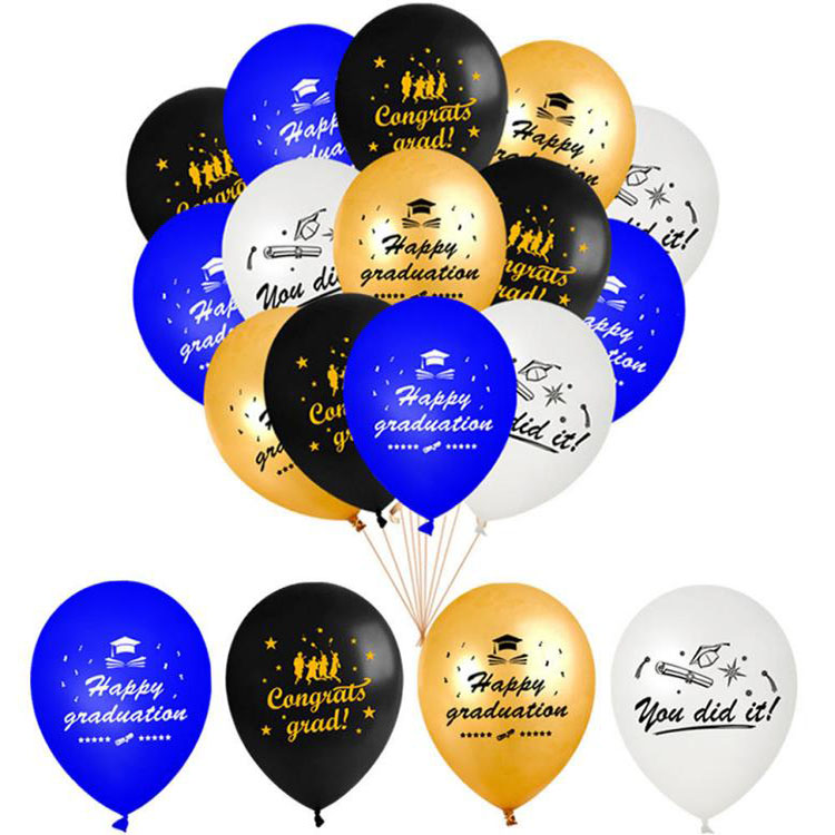 Globo temático de fiesta escolar de temporada de graduación