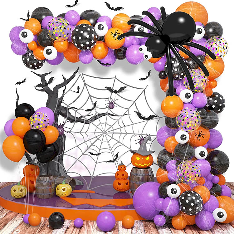 Kit de arco de guirnalda de globos de Halloween