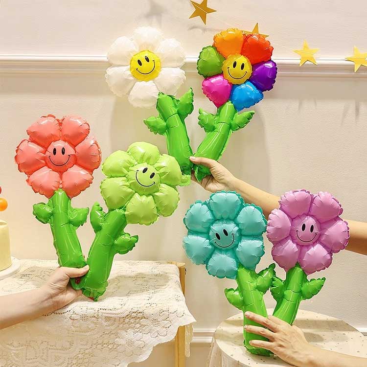 Globo de papel de girasol de mano