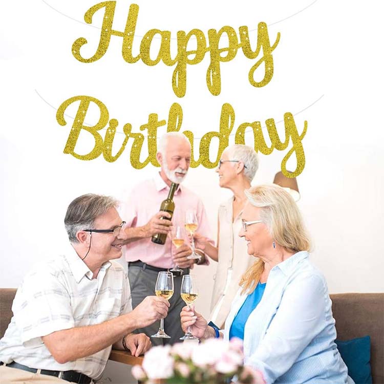 Banner de bandera de feliz cumpleaños