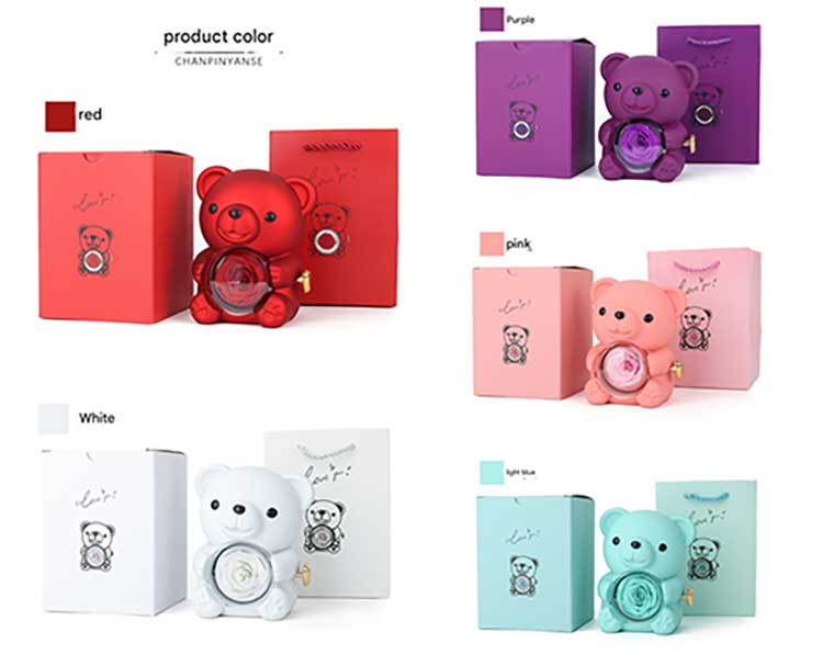 Hug Bear Rose Gift Box