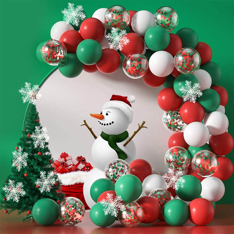 Kit de guirnalda de arco de globos de Feliz Navidad