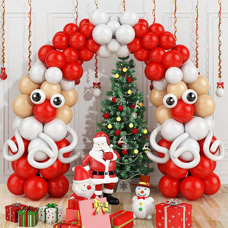 Nuevo Kit de arco de guirnalda de globos de látex para fiesta de Navidad