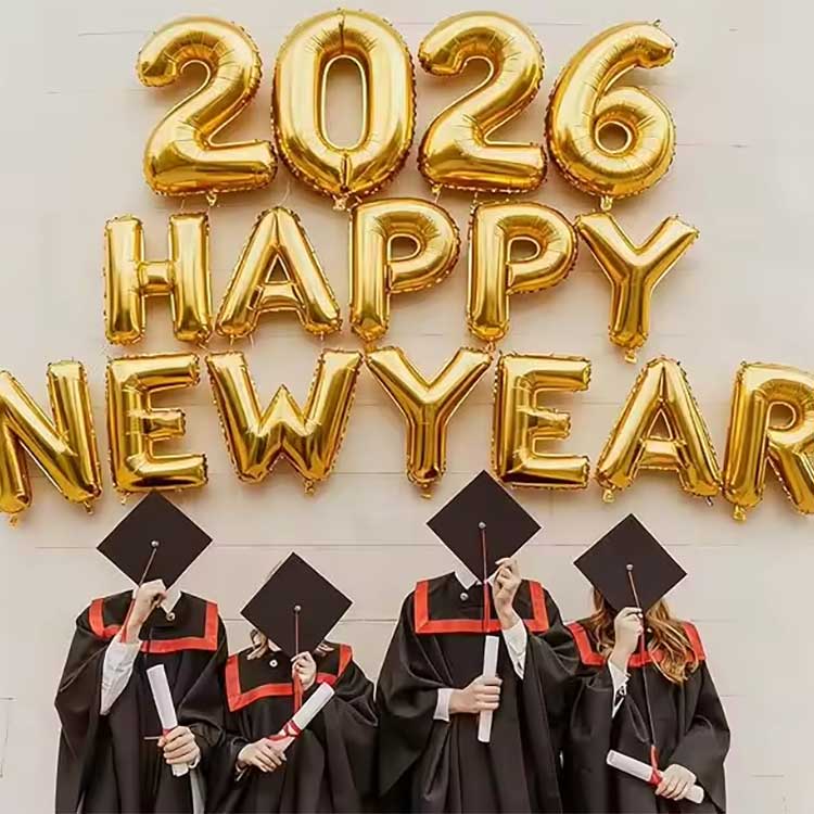 Juego de globos de aluminio de Año Nuevo