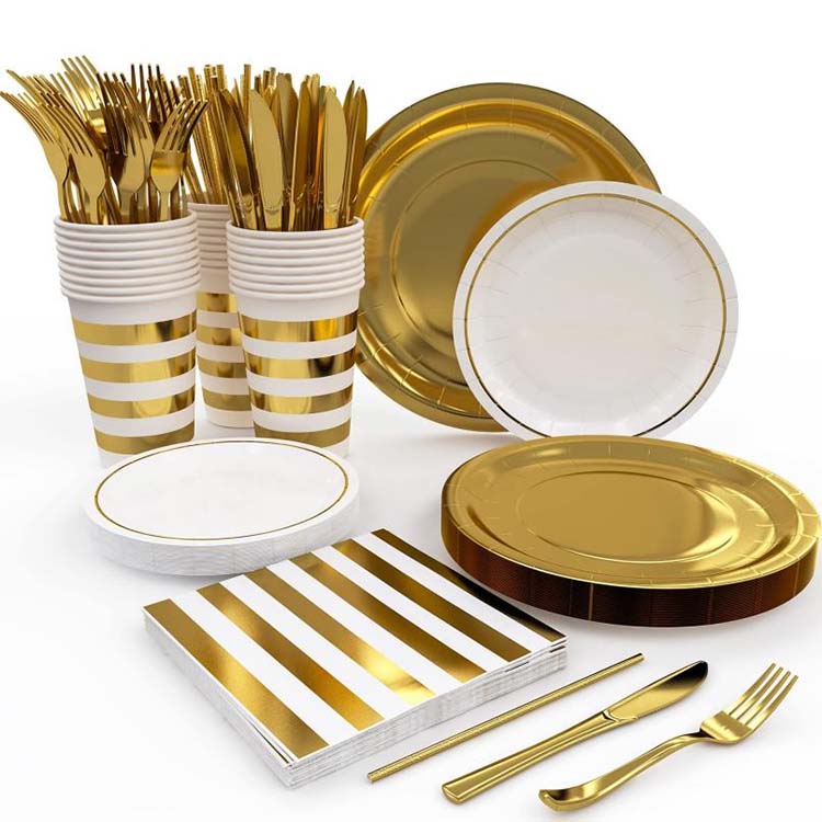 Kit de suministros para fiestas de papel