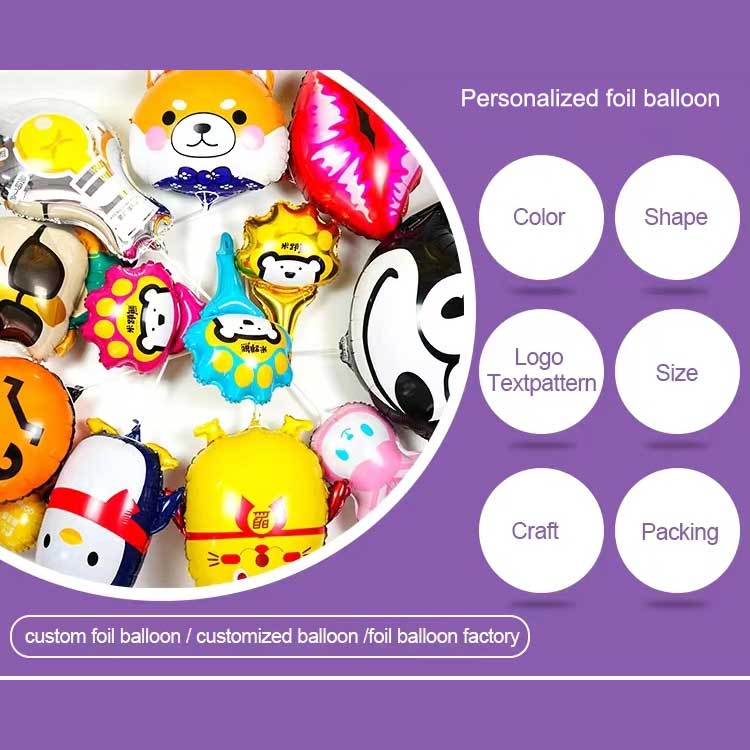 Globo de aluminio personalizado