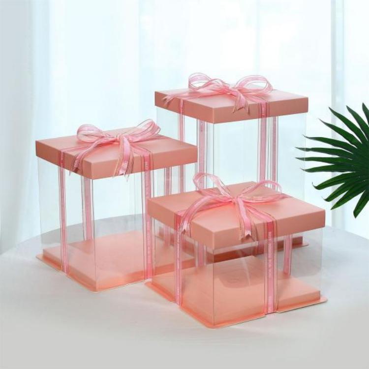 Caja de pastel de plástico