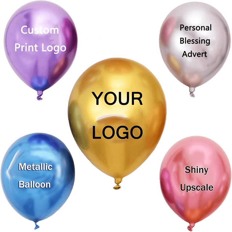 Globo de látex de metal impreso