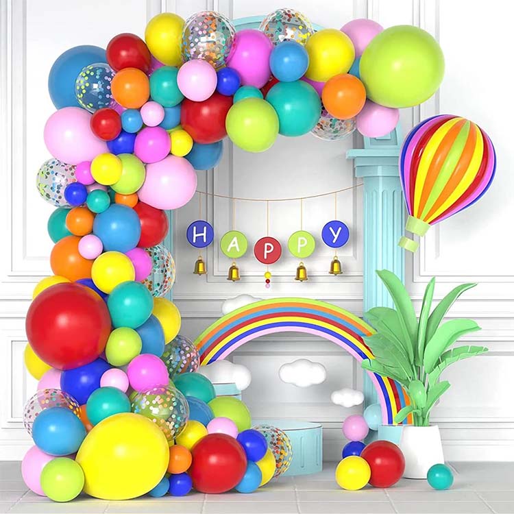 Arco de globo de arcoiris set