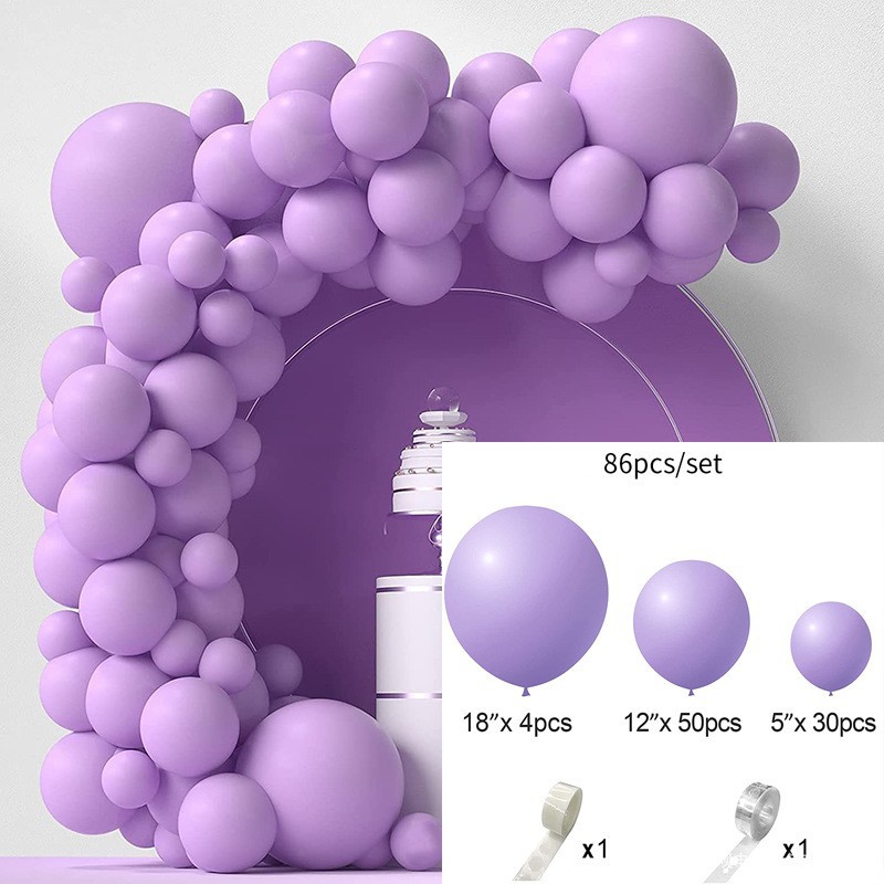 Arco de globos de color sólido