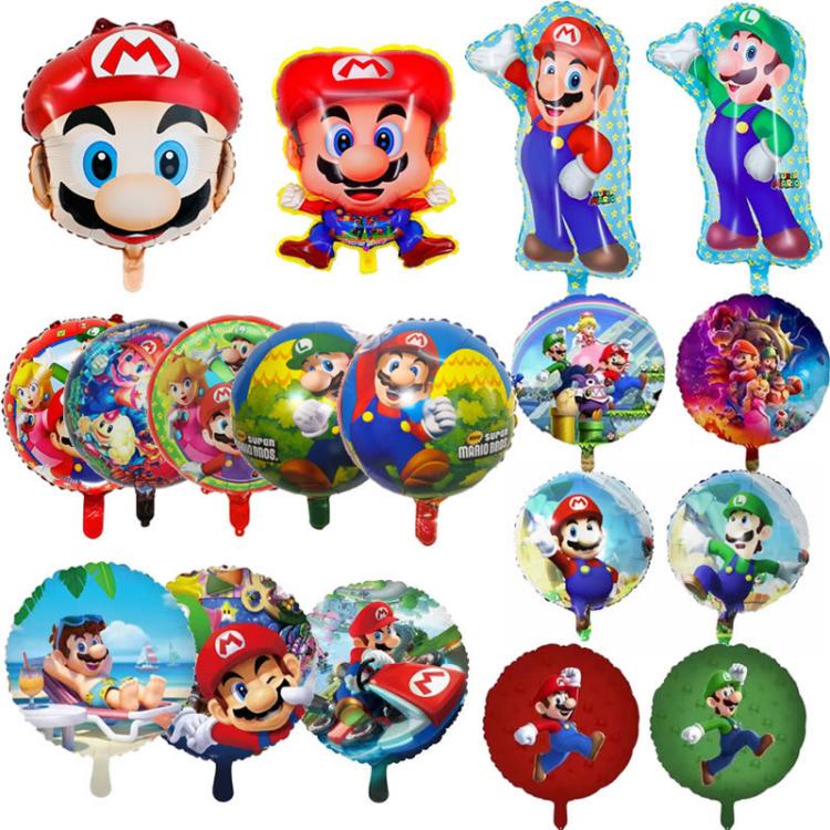 Globo de aluminio con temática de Super Mario