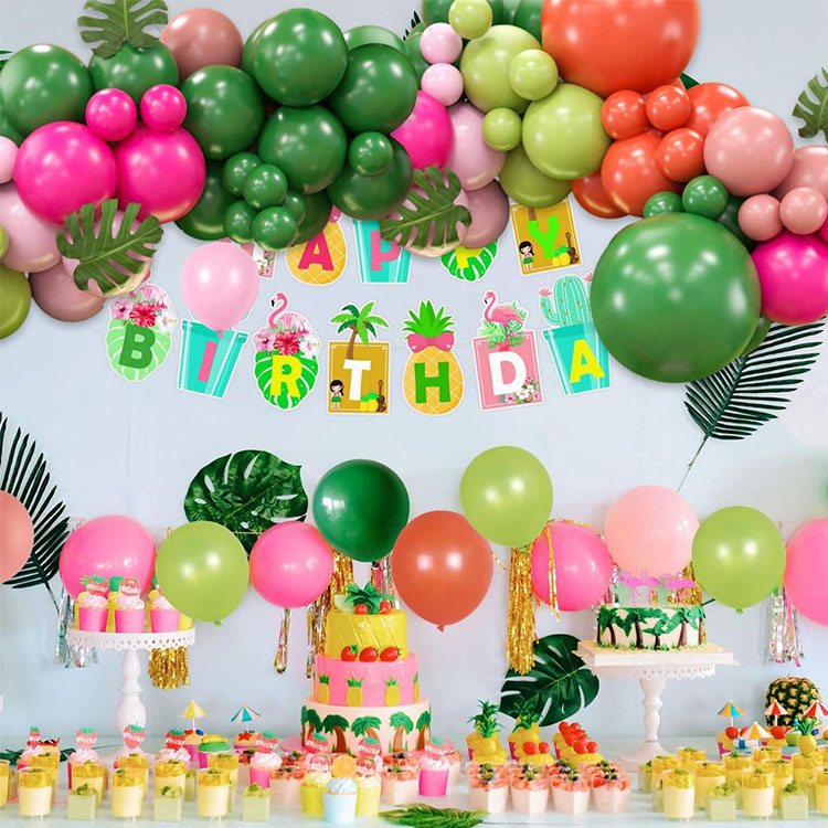 Kit de guirnalda de globos tropicales